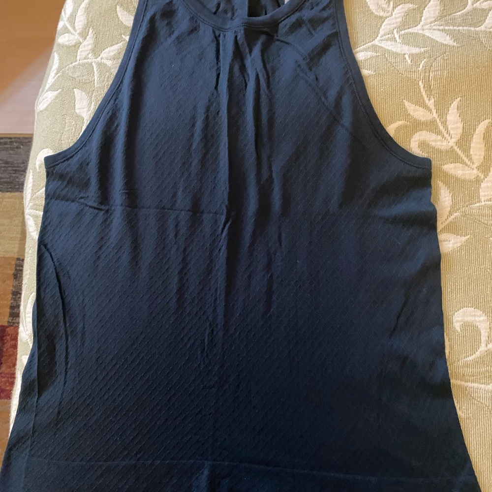 Athleta Black Tank Top with High Neckline